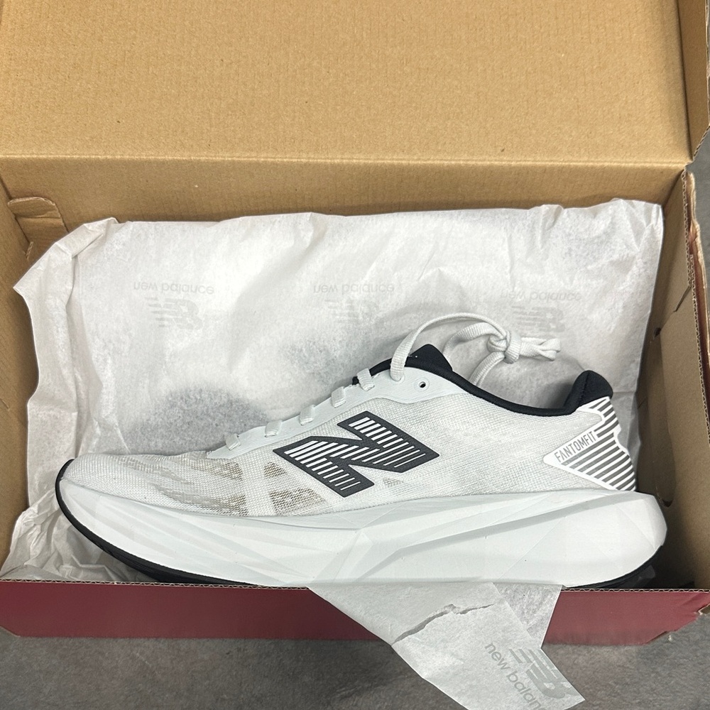 New Balance White and Black FuellCell Rebel v5